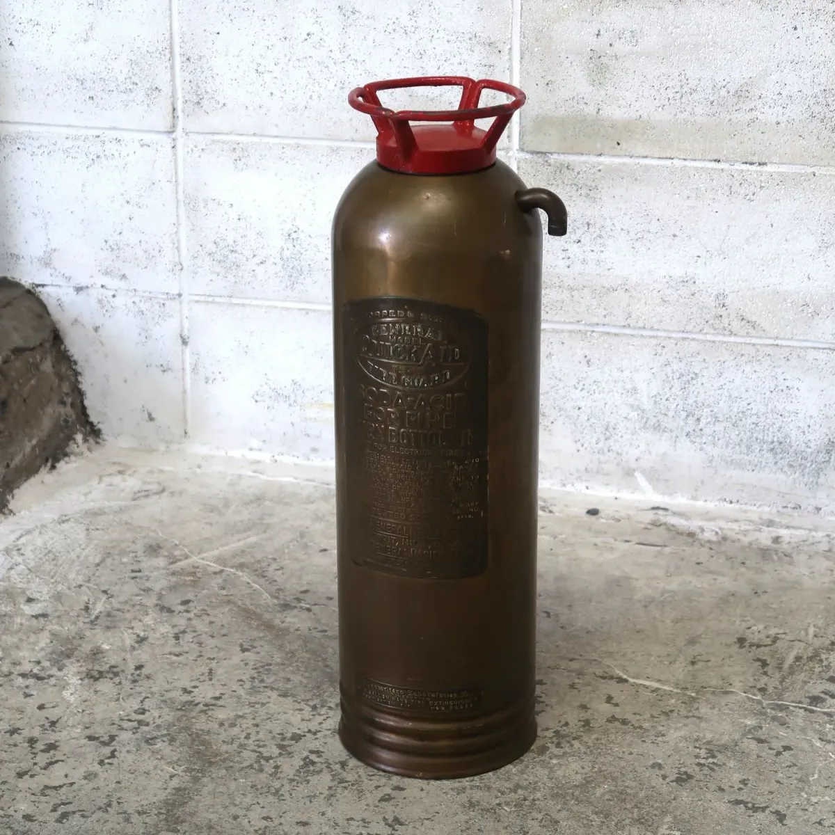 ビンテージ 消火器 銅×真鍮