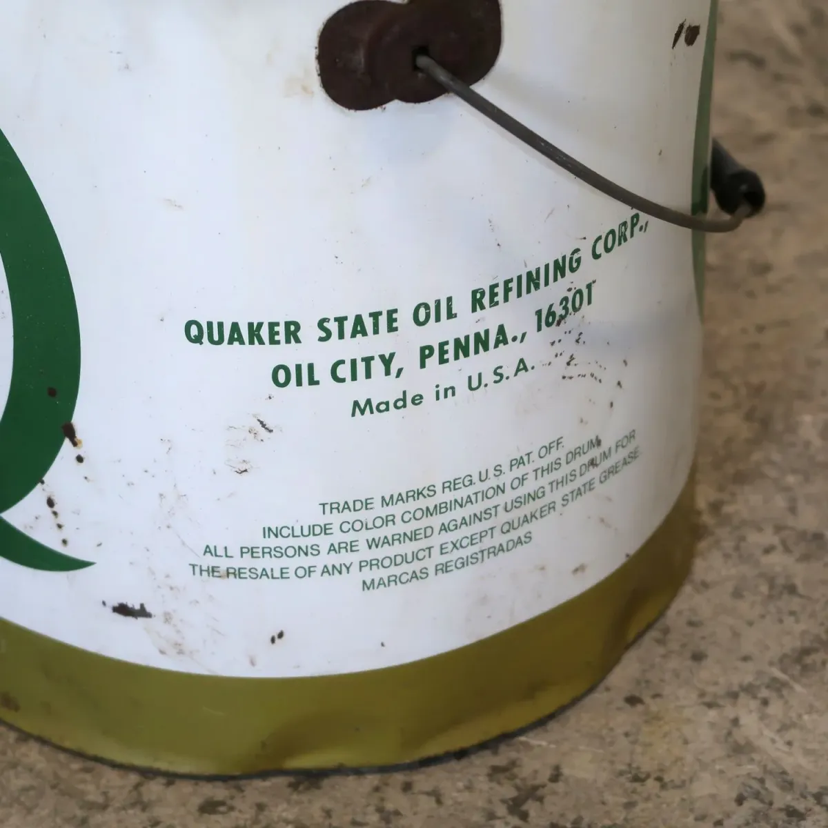 QUAKER STATE ビンテージ オイル缶