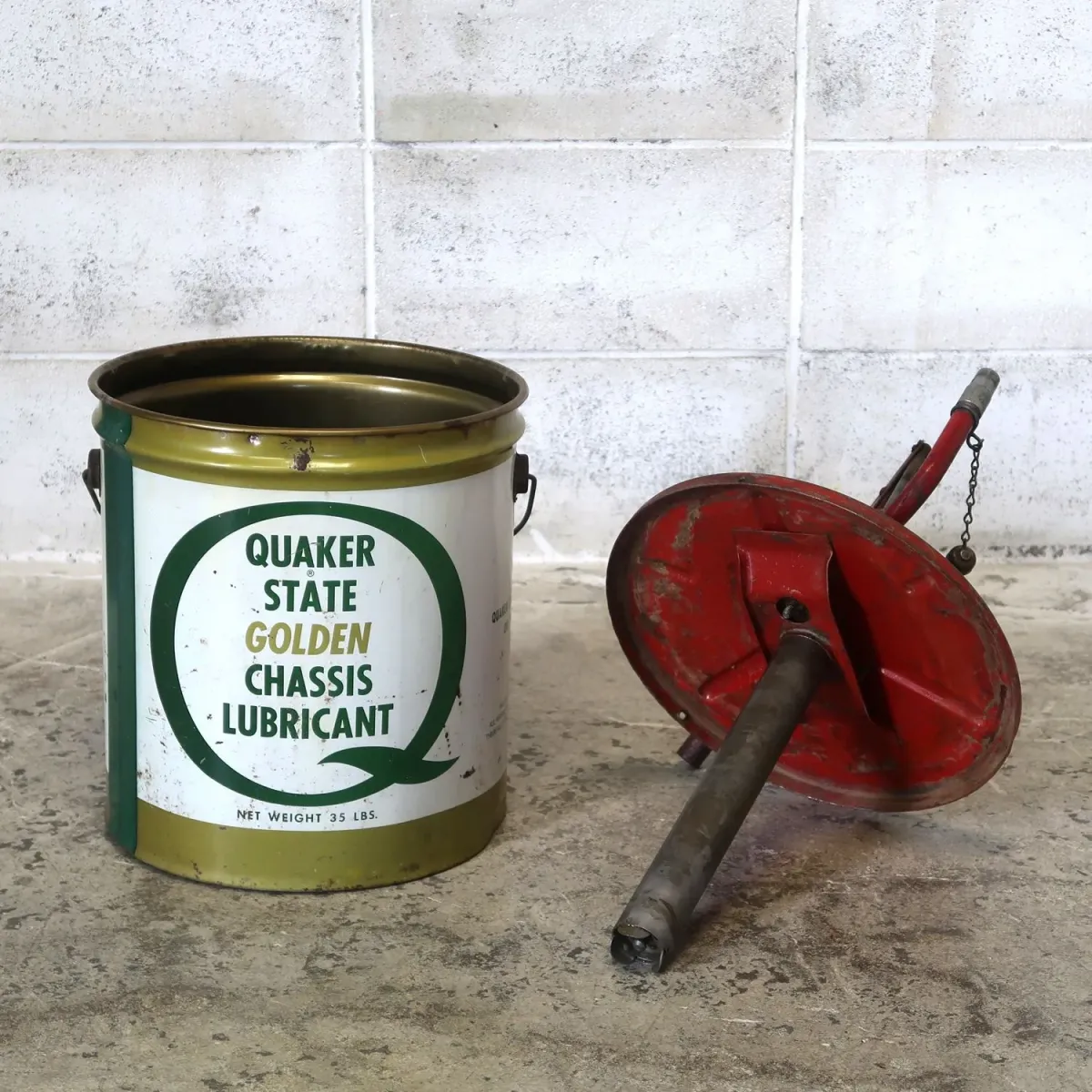 QUAKER STATE ビンテージ オイル缶