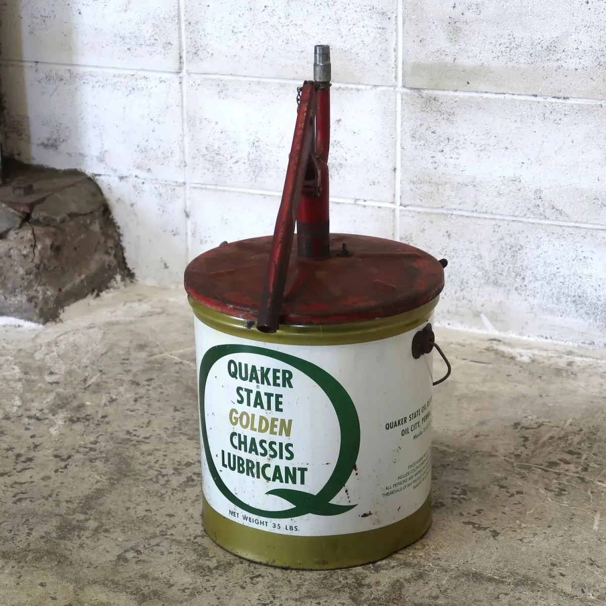 QUAKER STATE ビンテージ オイル缶
