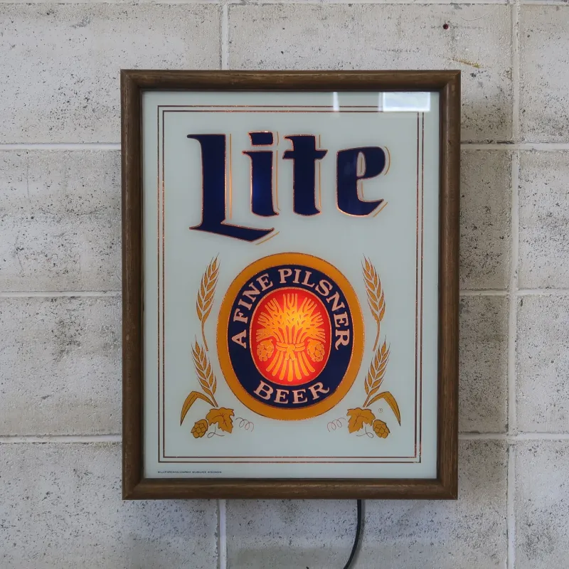 Miller Lite ビンテージ ライトサイン