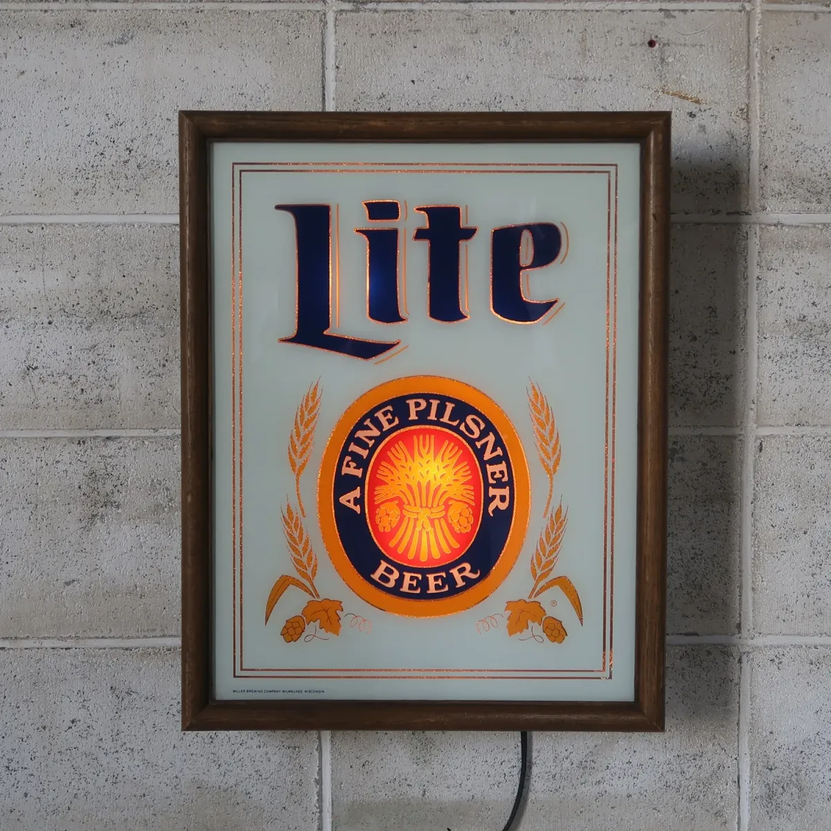 Miller Lite ビンテージ ライトサイン