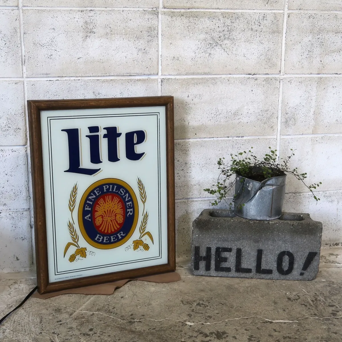 Miller Lite ビンテージ ライトサイン