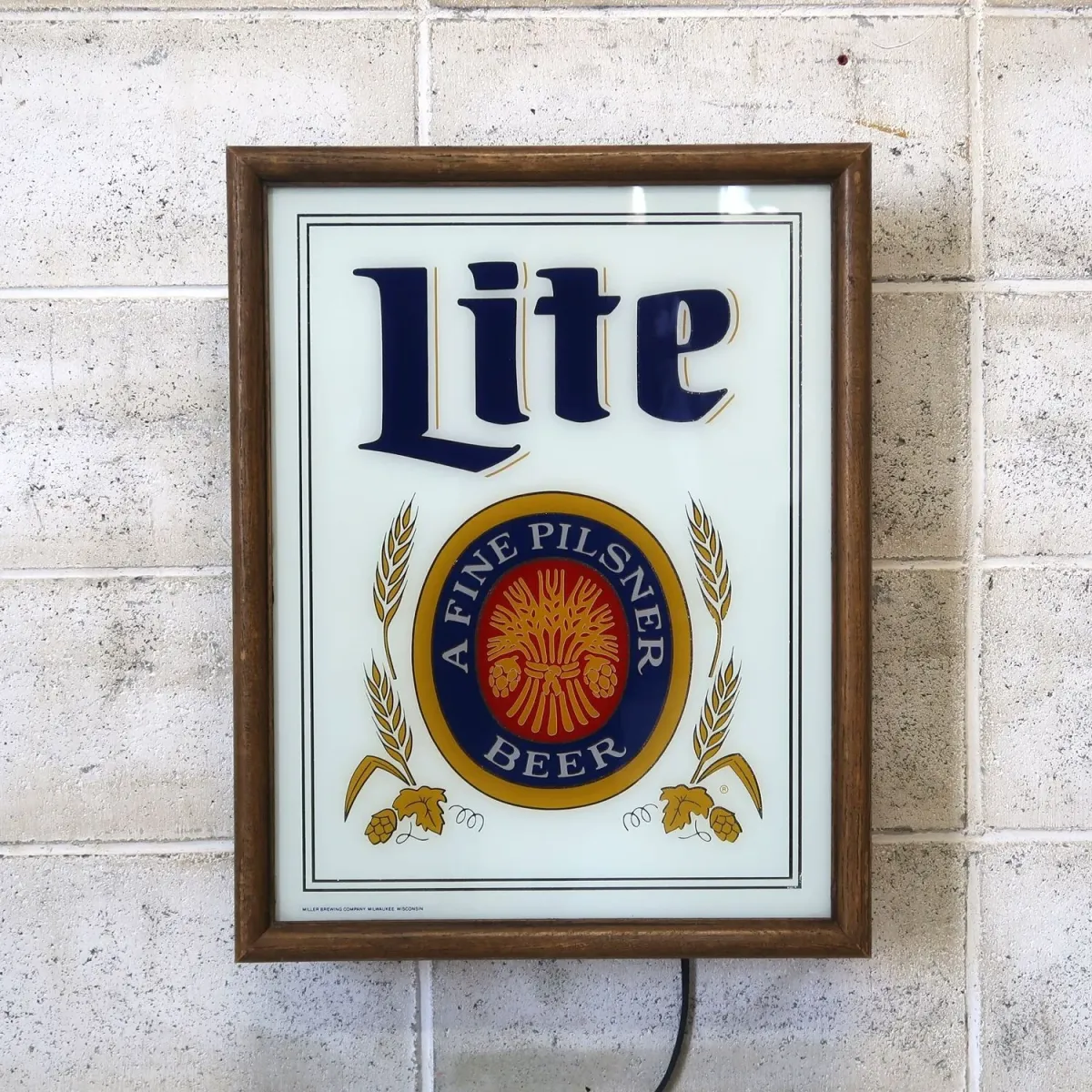 Miller Lite ビンテージ ライトサイン