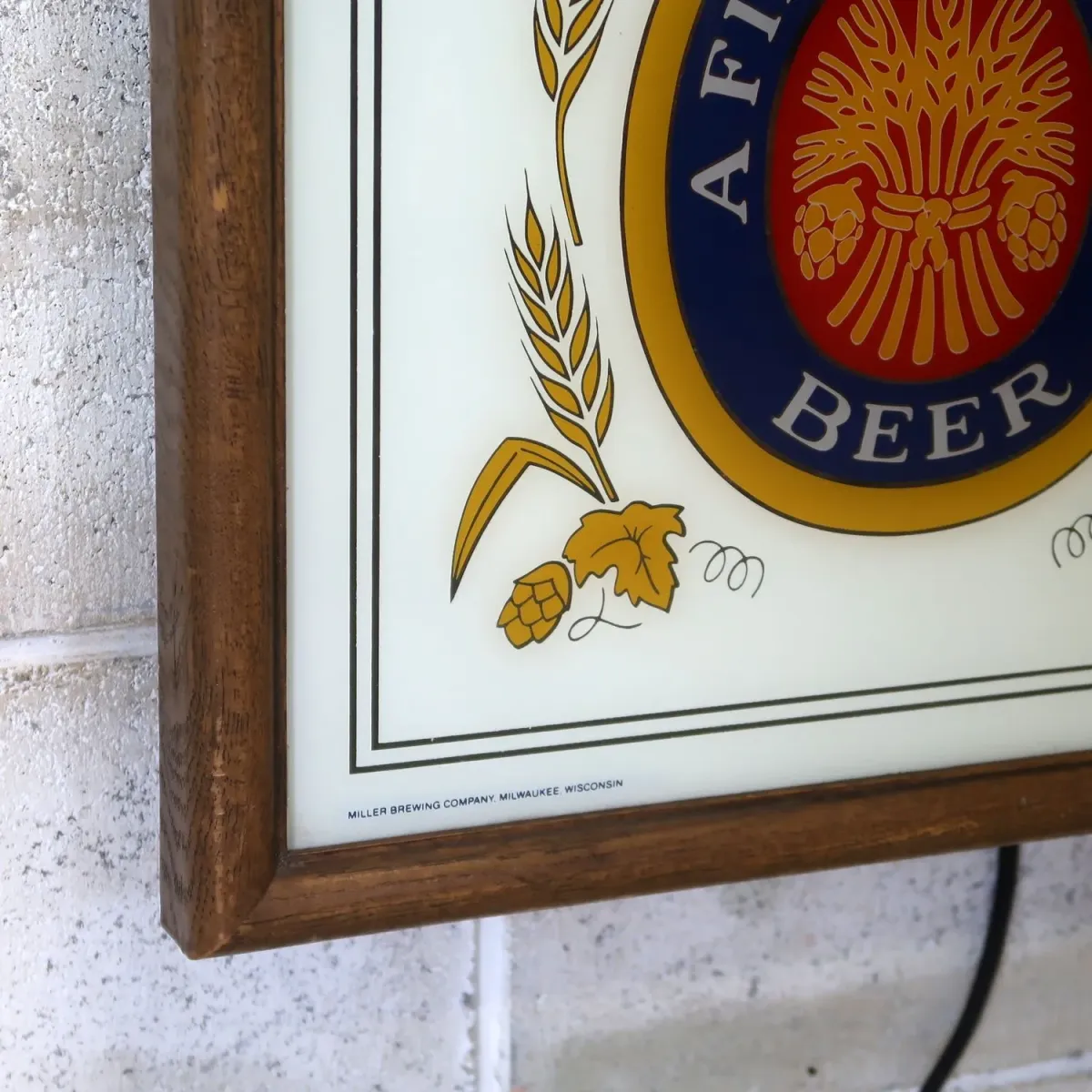 Miller Lite ビンテージ ライトサイン