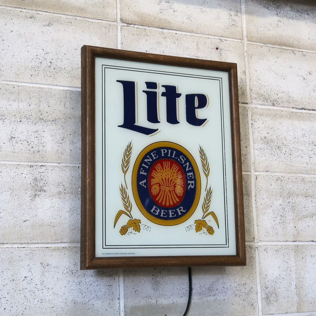 Miller Lite ビンテージ ライトサイン