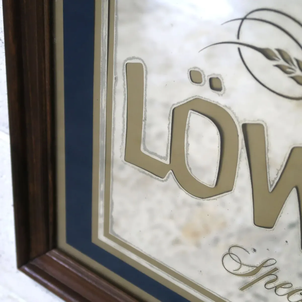 LOWENBRAU ビンテージ 大型パブミラー
