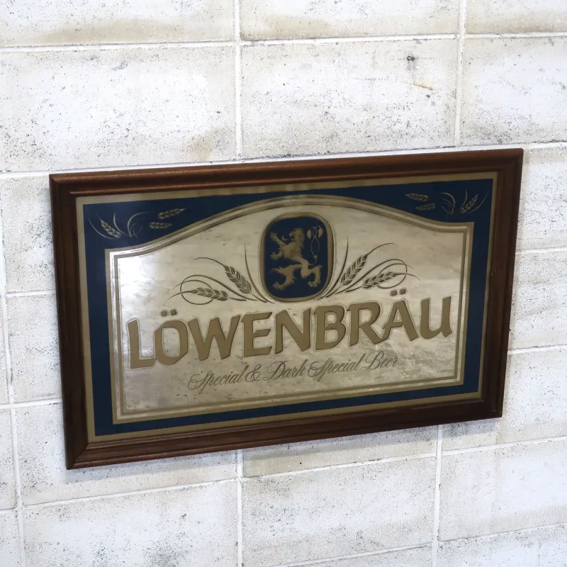 LOWENBRAU ビンテージ 大型パブミラー
