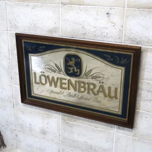 LOWENBRAU ビンテージ 大型パブミラー