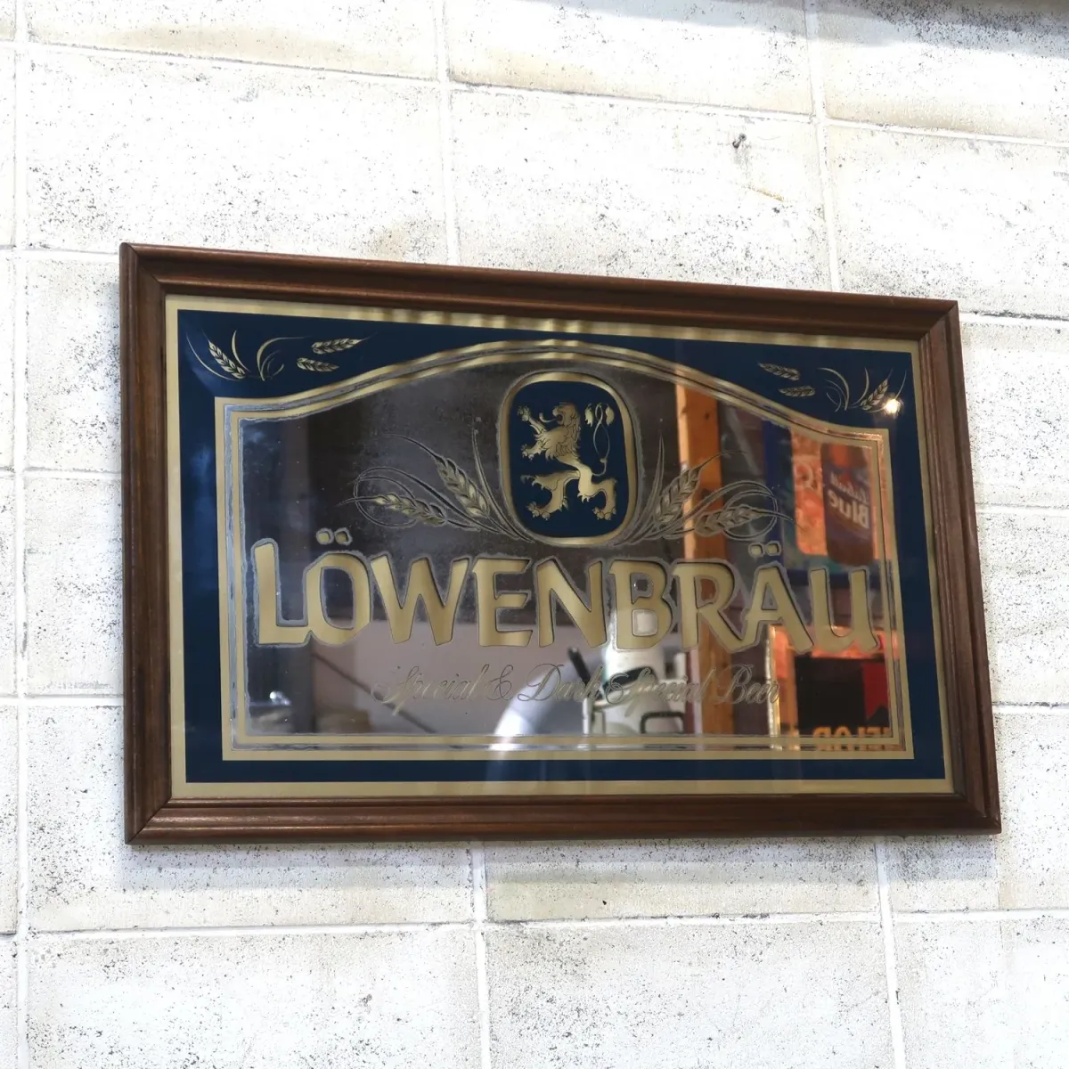 LOWENBRAU ビンテージ 大型パブミラー