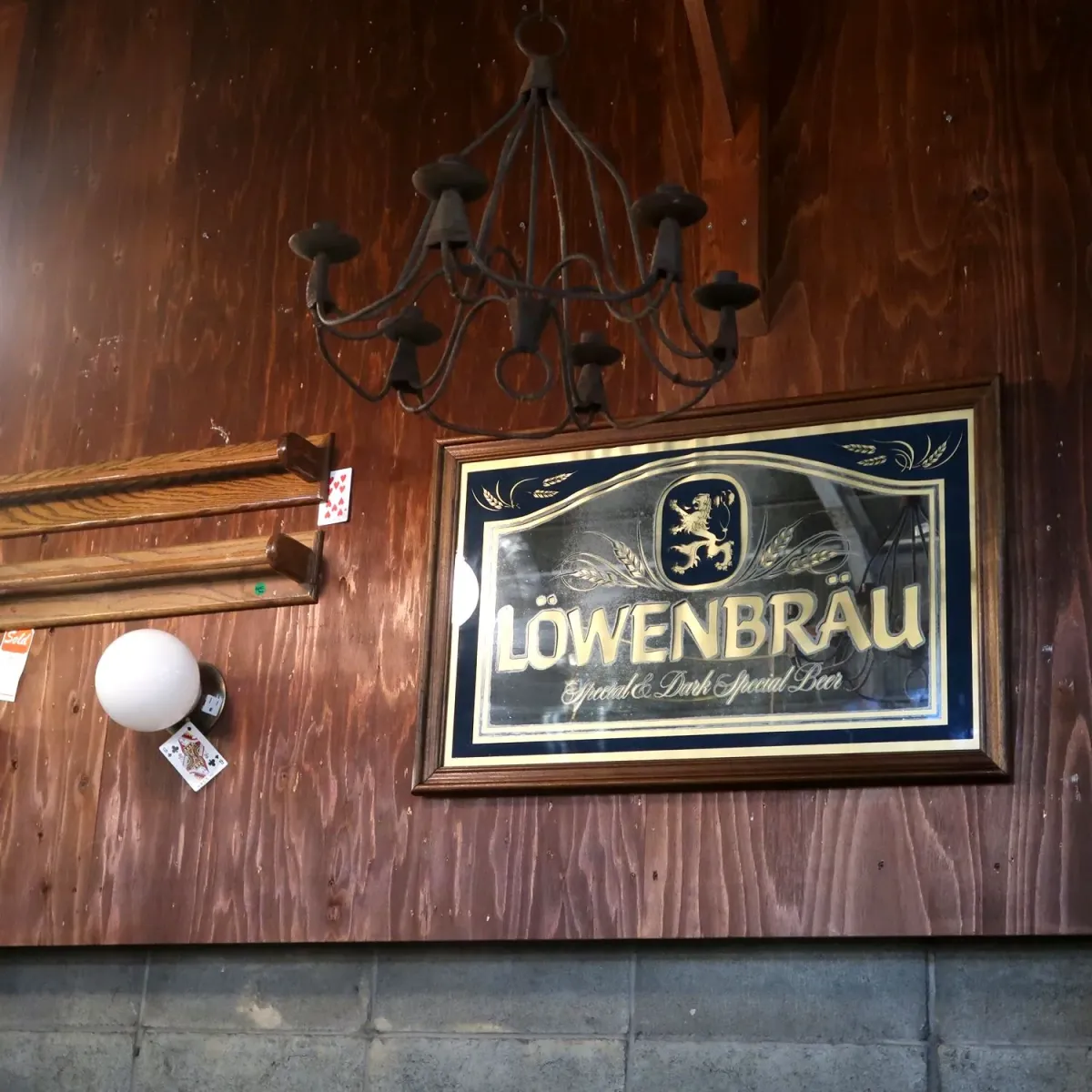 LOWENBRAU ビンテージ 大型パブミラー