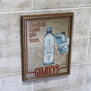 GILBEY'S ビンテージ パブミラー