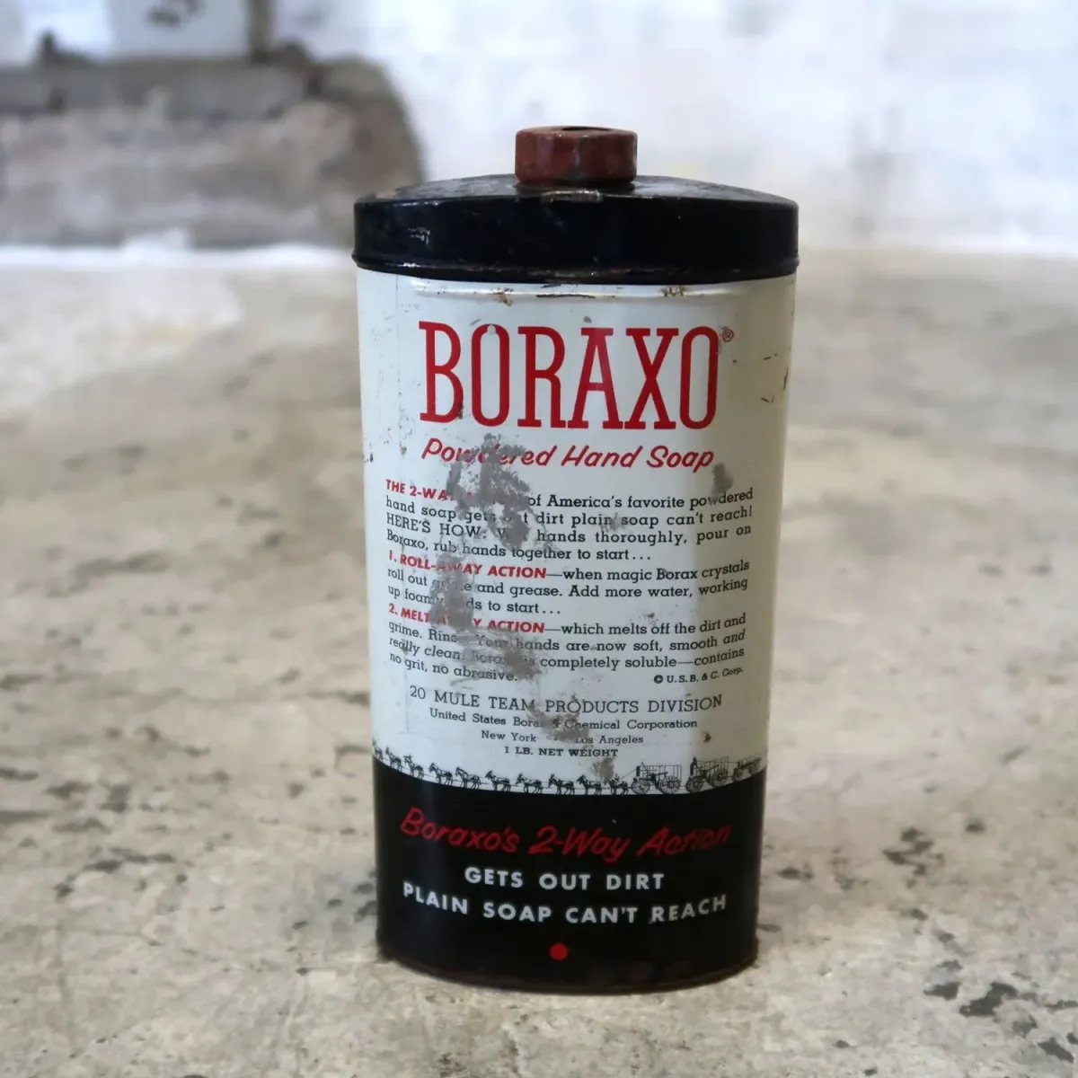 BORAXO ビンテージ メタル缶