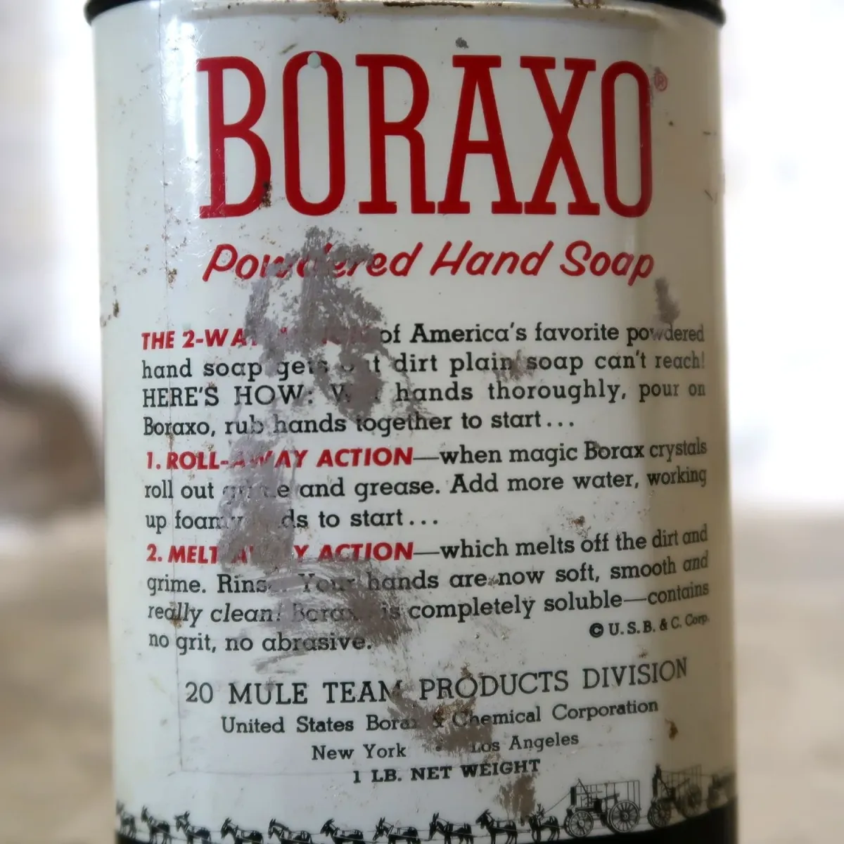 BORAXO ビンテージ メタル缶