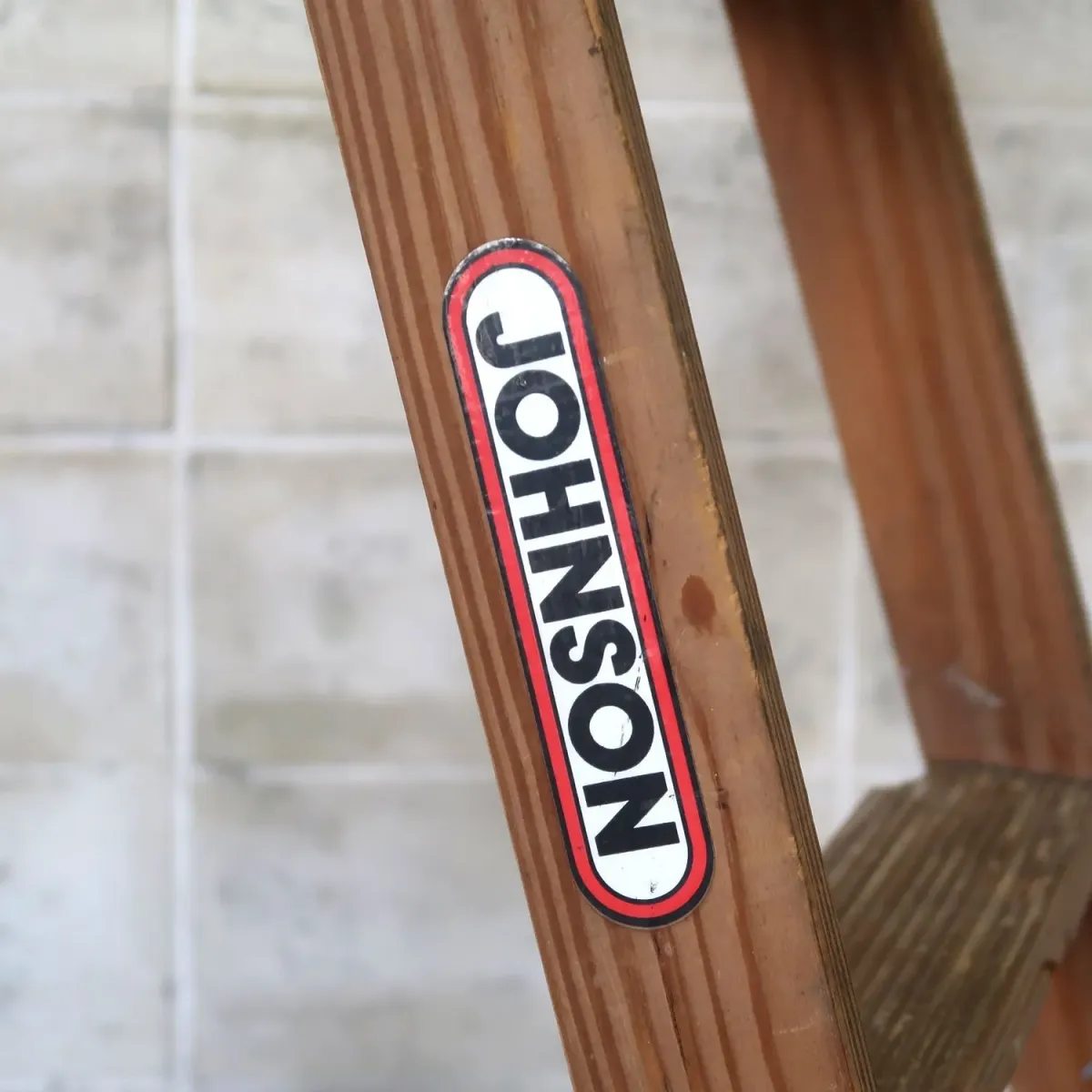 JOHNSON アンティーク ウッドラダー