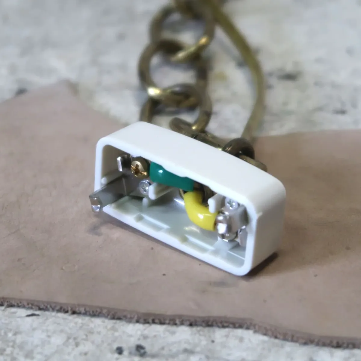 アンティーク フロストガラス ペンダントランプ