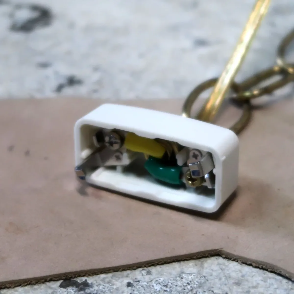 アンティーク アンバーガラス ペンダントランプ