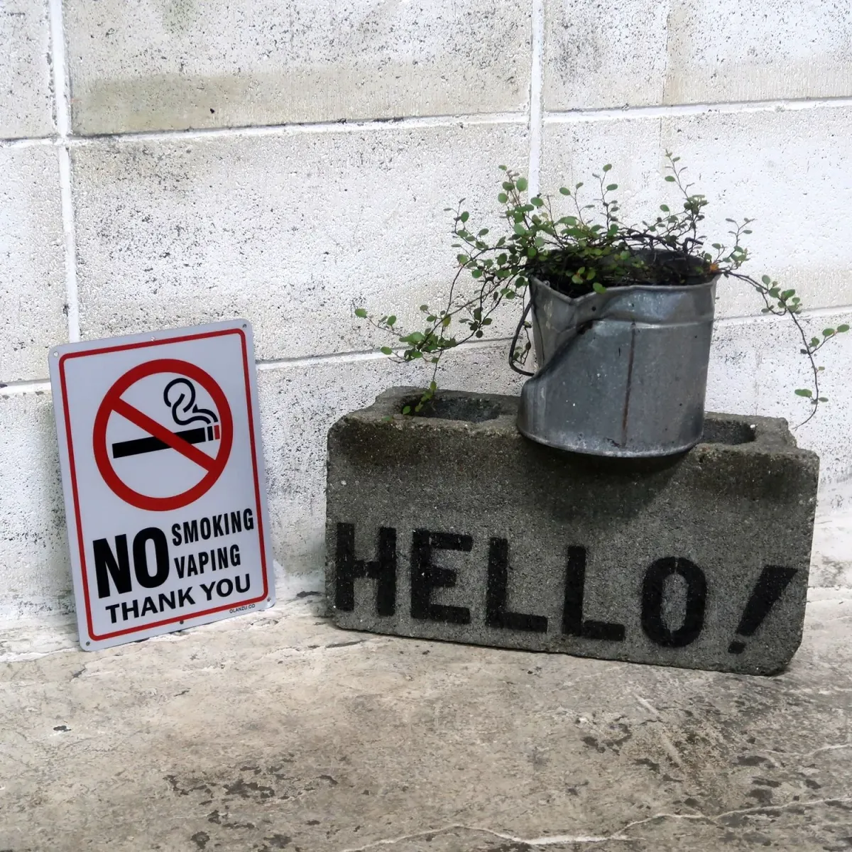 NO SMOKING メタルサイン