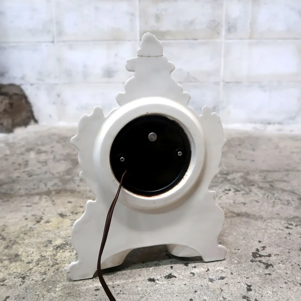 50～60's LANSHIRE ビンテージ 置き型クロック 陶器