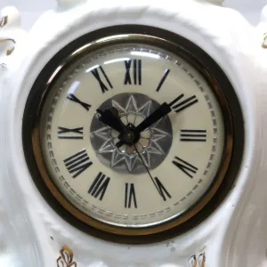50～60's LANSHIRE ビンテージ 置き型クロック 陶器