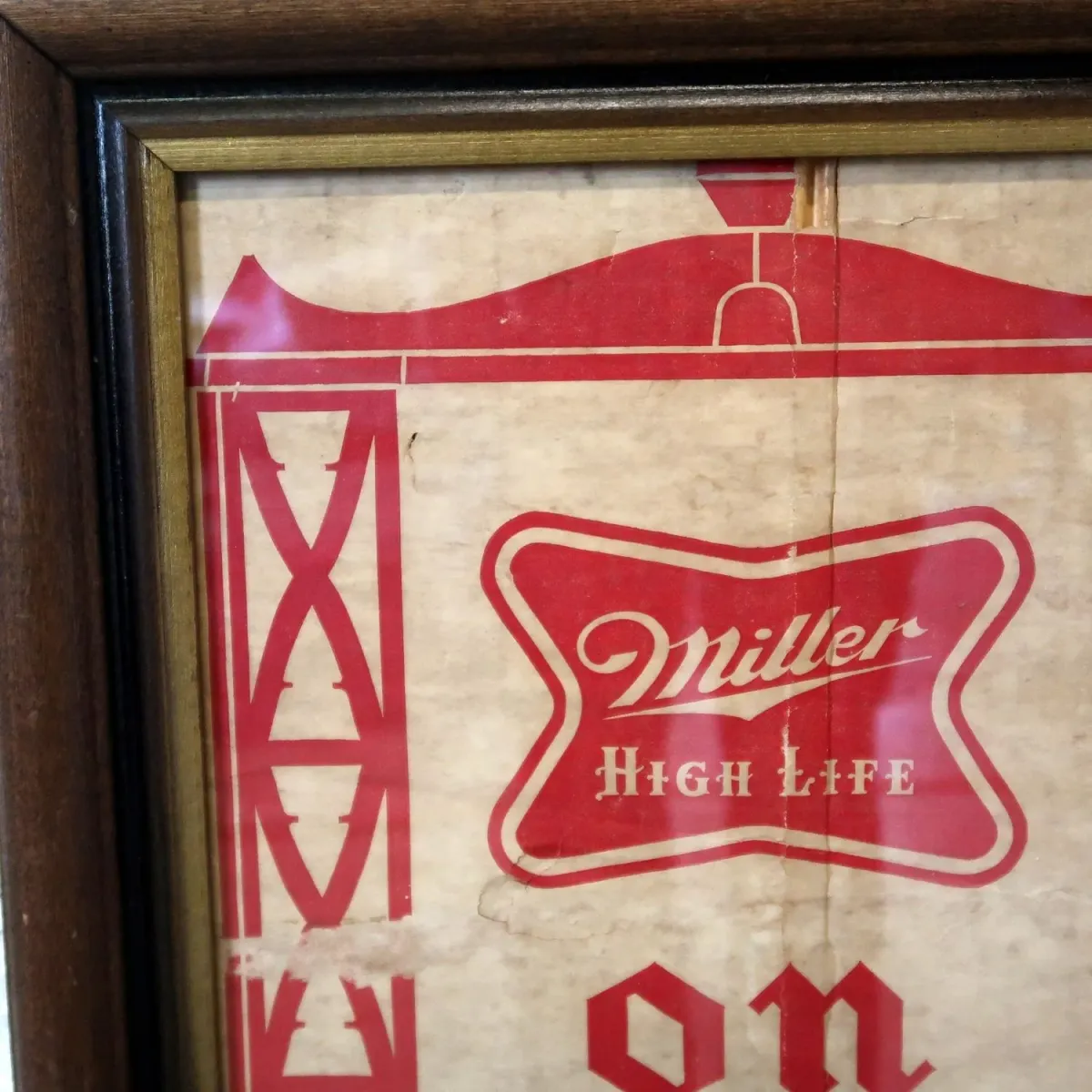 Miller HIGH LIFE ビンテージ 額装 フレームサイン
