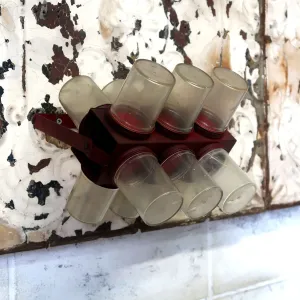 ビンテージ 回転パーツラック