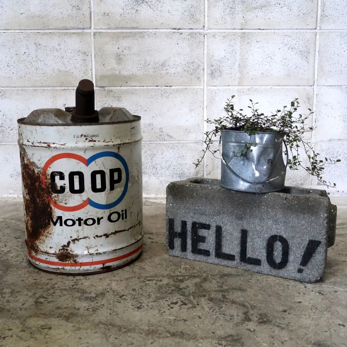 COOP ビンテージ オイル缶
