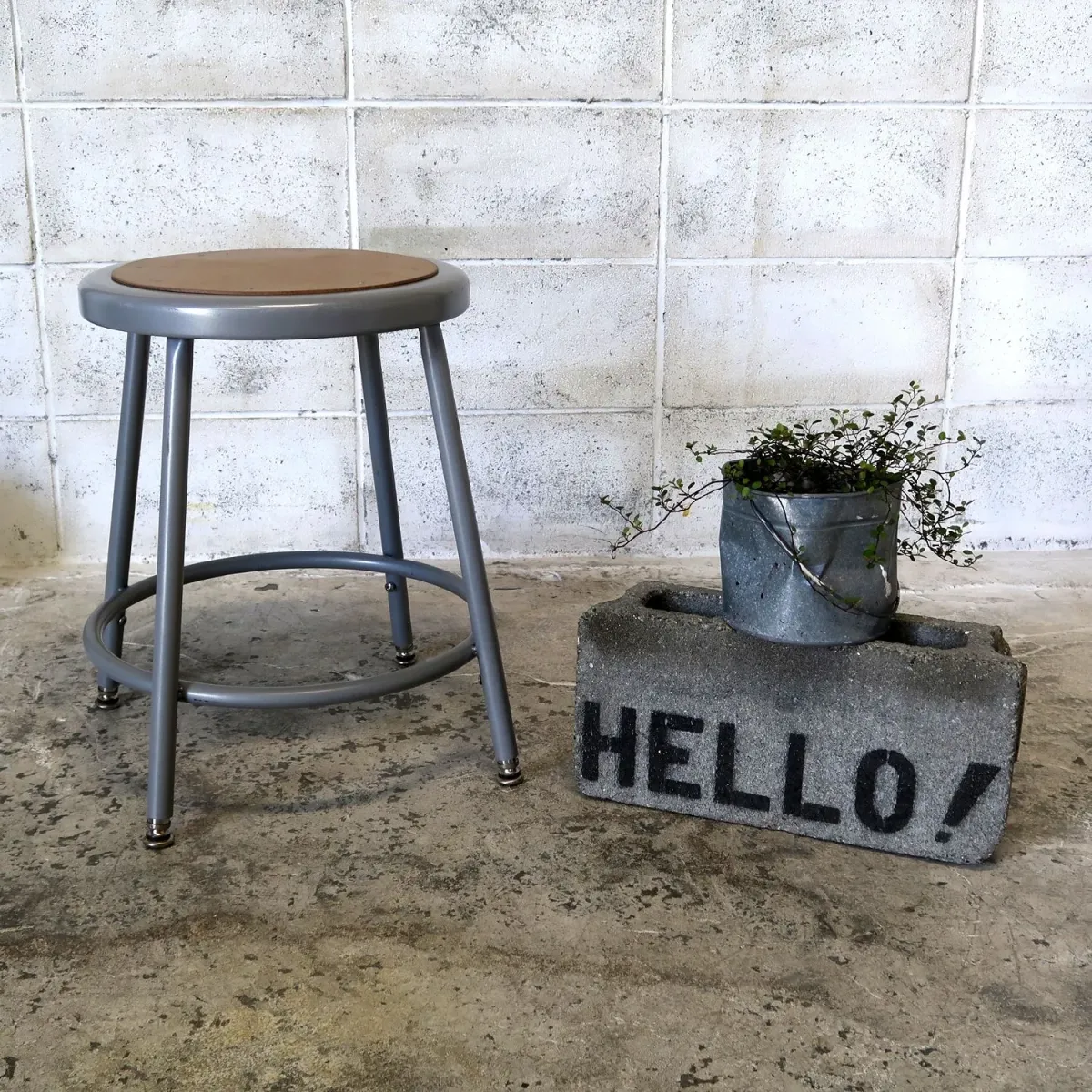 National Public Seating メタルスツール 3脚セット