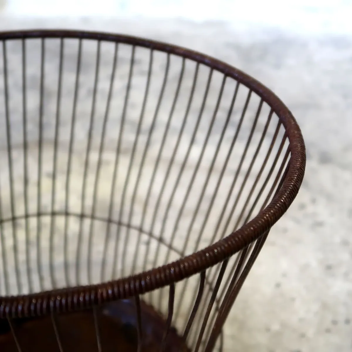 THE MASSILLON WIRE BASKET CO. ビンテージ ワイヤーメタル ゴミ箱