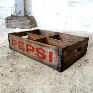 ペプシコーラ ビンテージ ウッドボックス