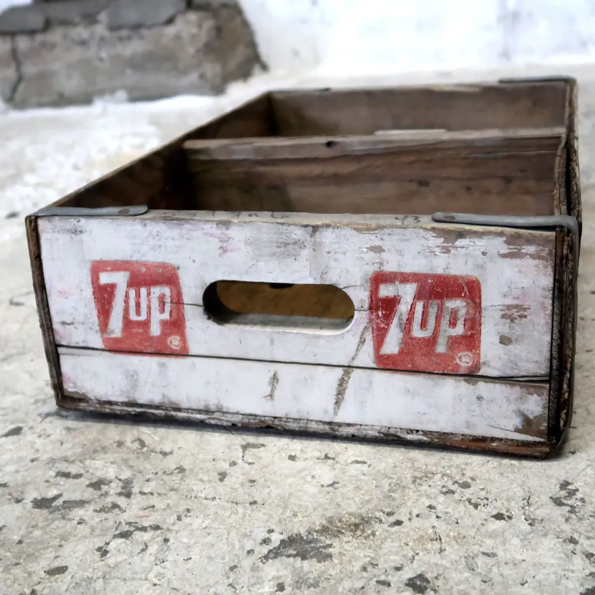 7up ビンテージ ウッドボックス