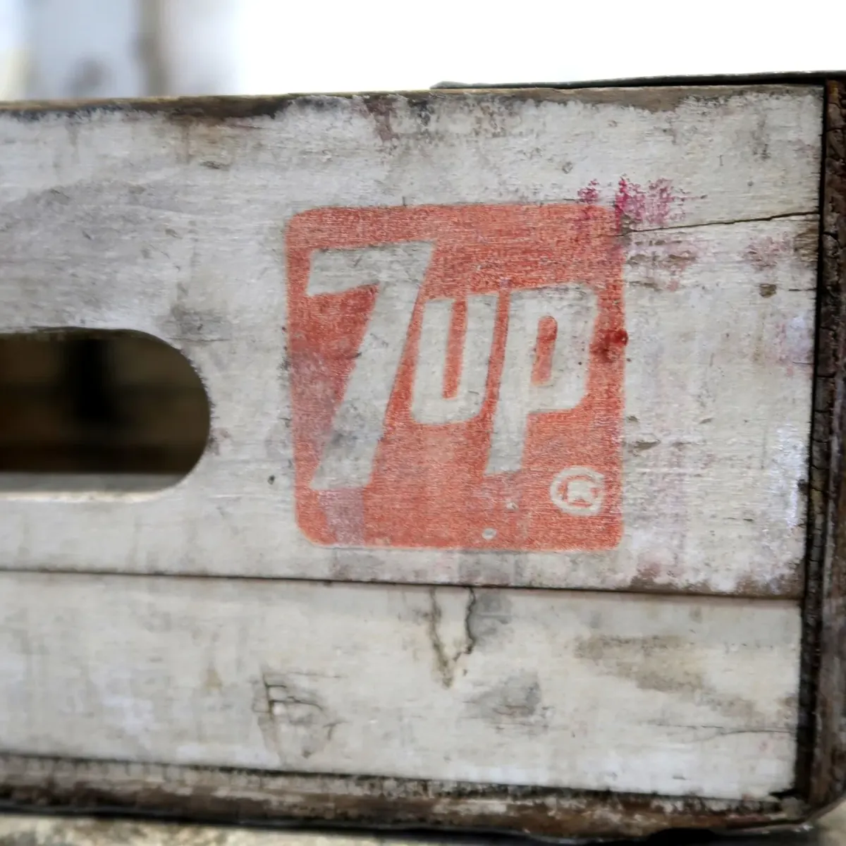 7up ビンテージ ウッドボックス