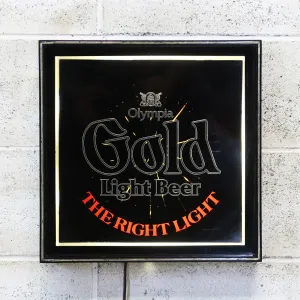 Olympia Gold Light Beer ビンテージ ライトサイン