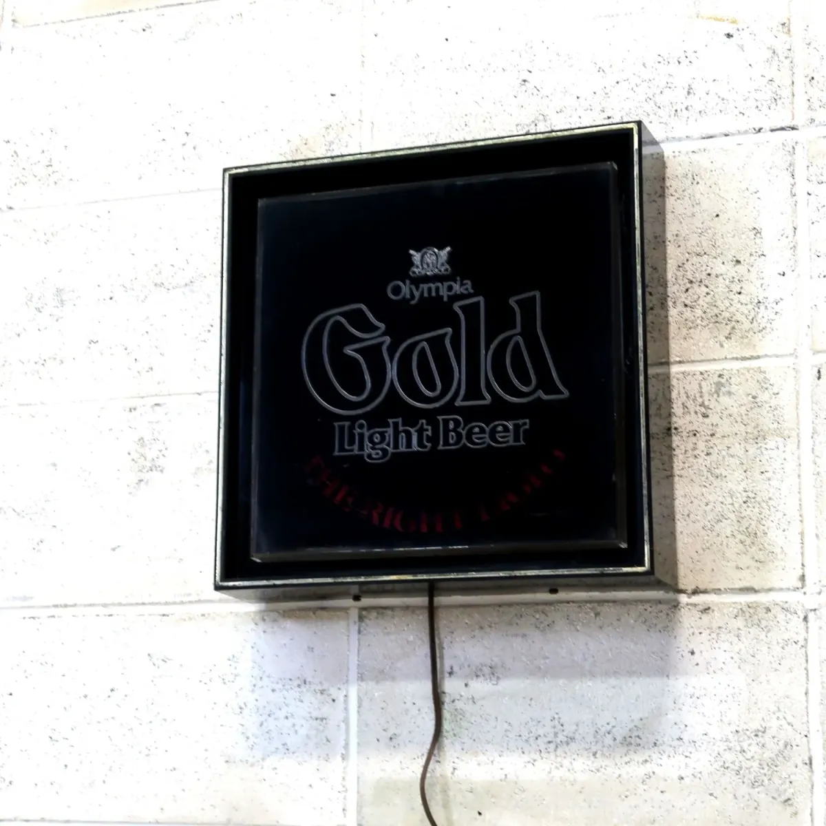 Olympia Gold Light Beer ビンテージ ライトサイン