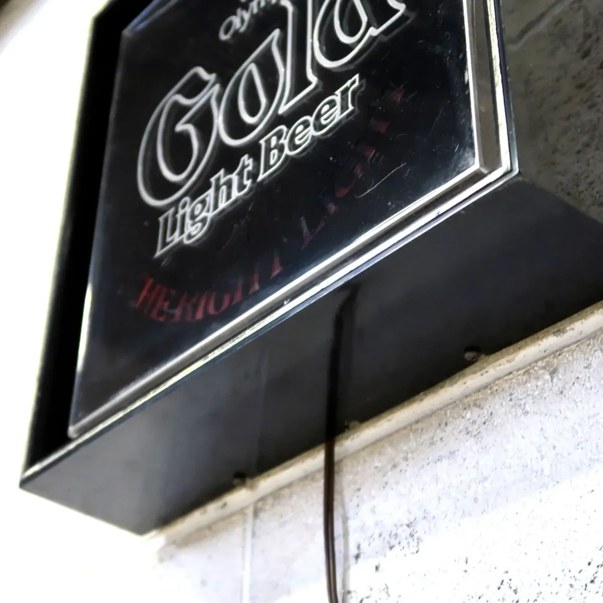 Olympia Gold Light Beer ビンテージ ライトサイン