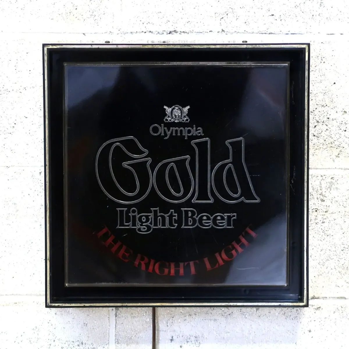 Olympia Gold Light Beer ビンテージ ライトサイン