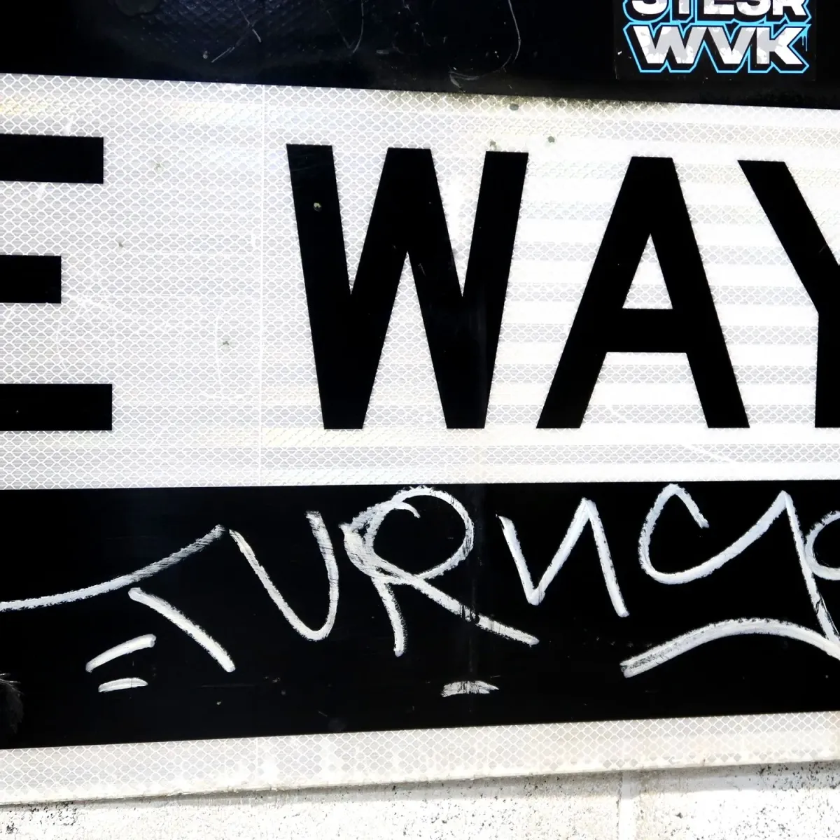 ONE WAY 大型ロードサイン
