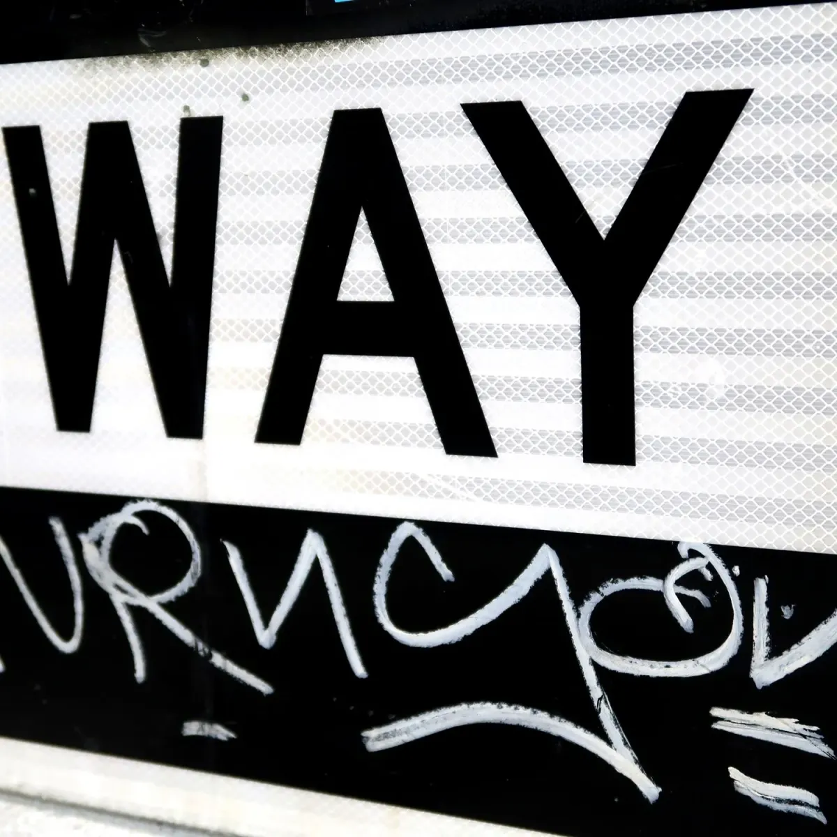 ONE WAY 大型ロードサイン