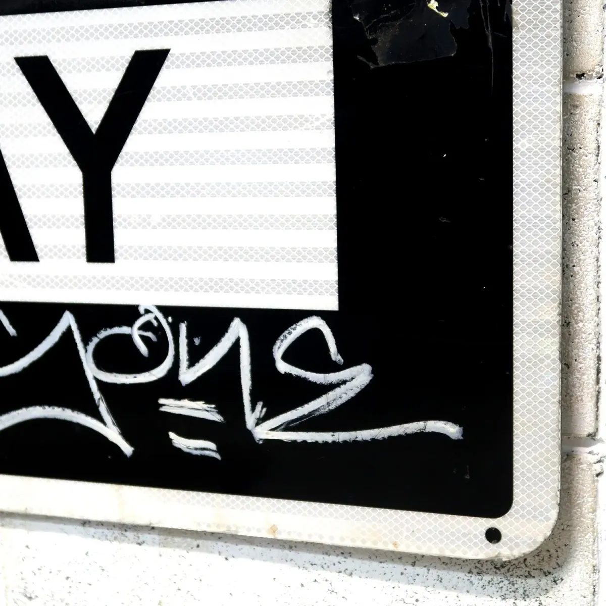 ONE WAY 大型ロードサイン