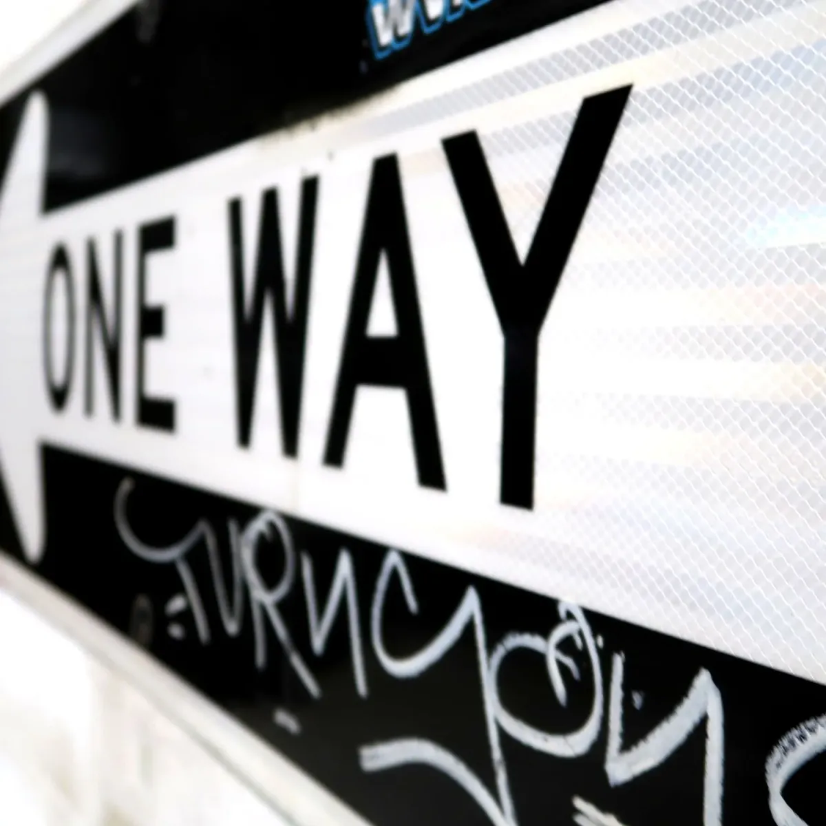 ONE WAY 大型ロードサイン
