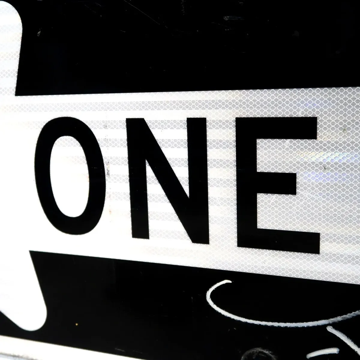 ONE WAY 大型ロードサイン