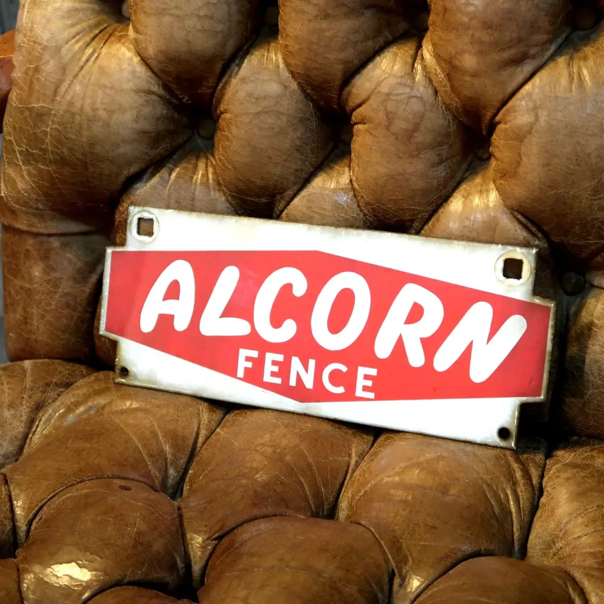 ALCORN FENCE ビンテージ ホーローサイン
