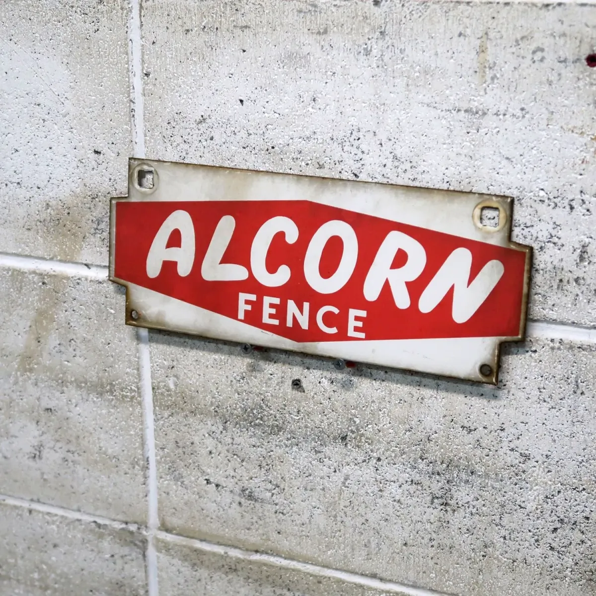 ALCORN FENCE ビンテージ ホーローサイン