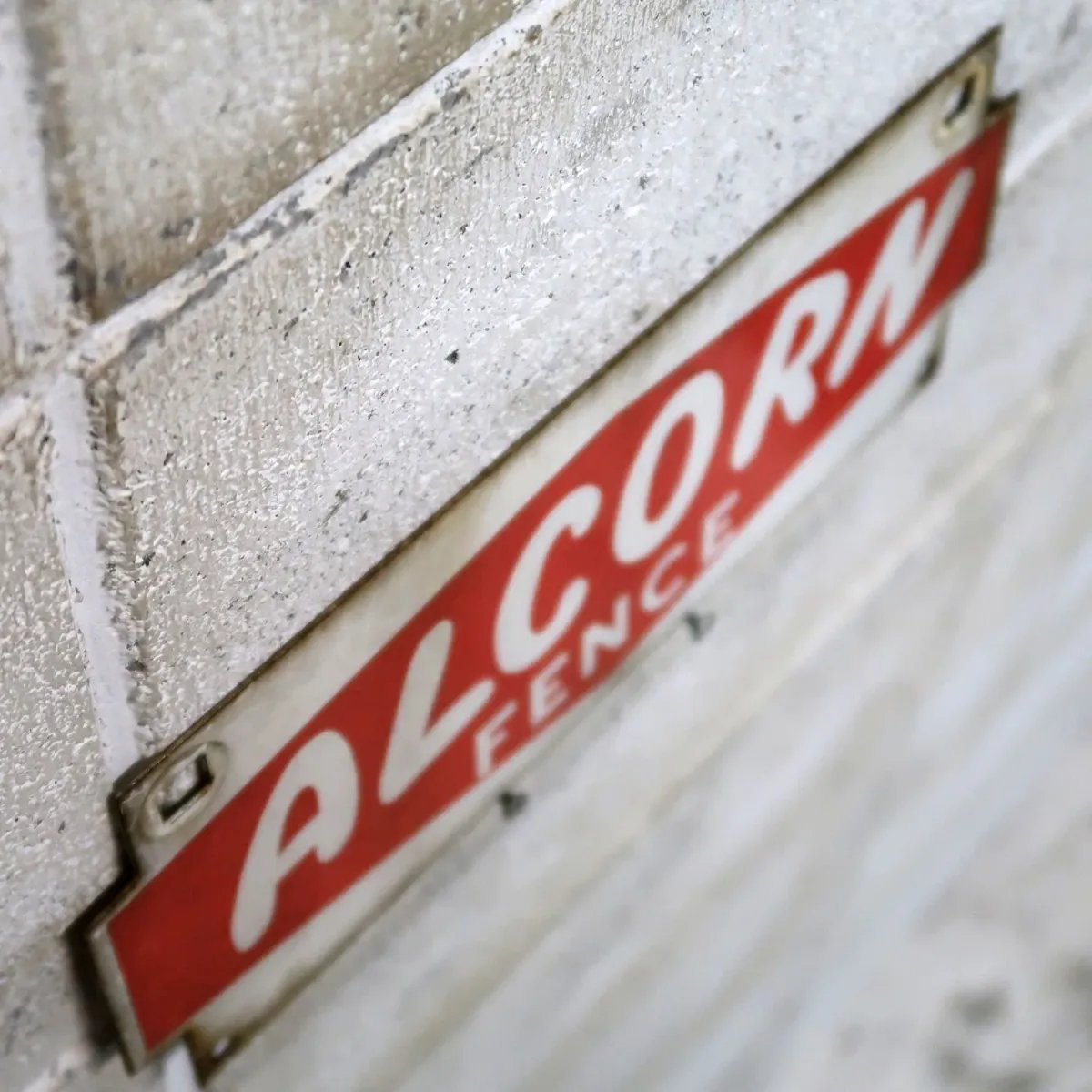 ALCORN FENCE ビンテージ ホーローサイン