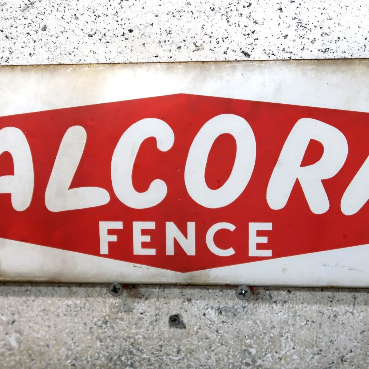 ALCORN FENCE ビンテージ ホーローサイン
