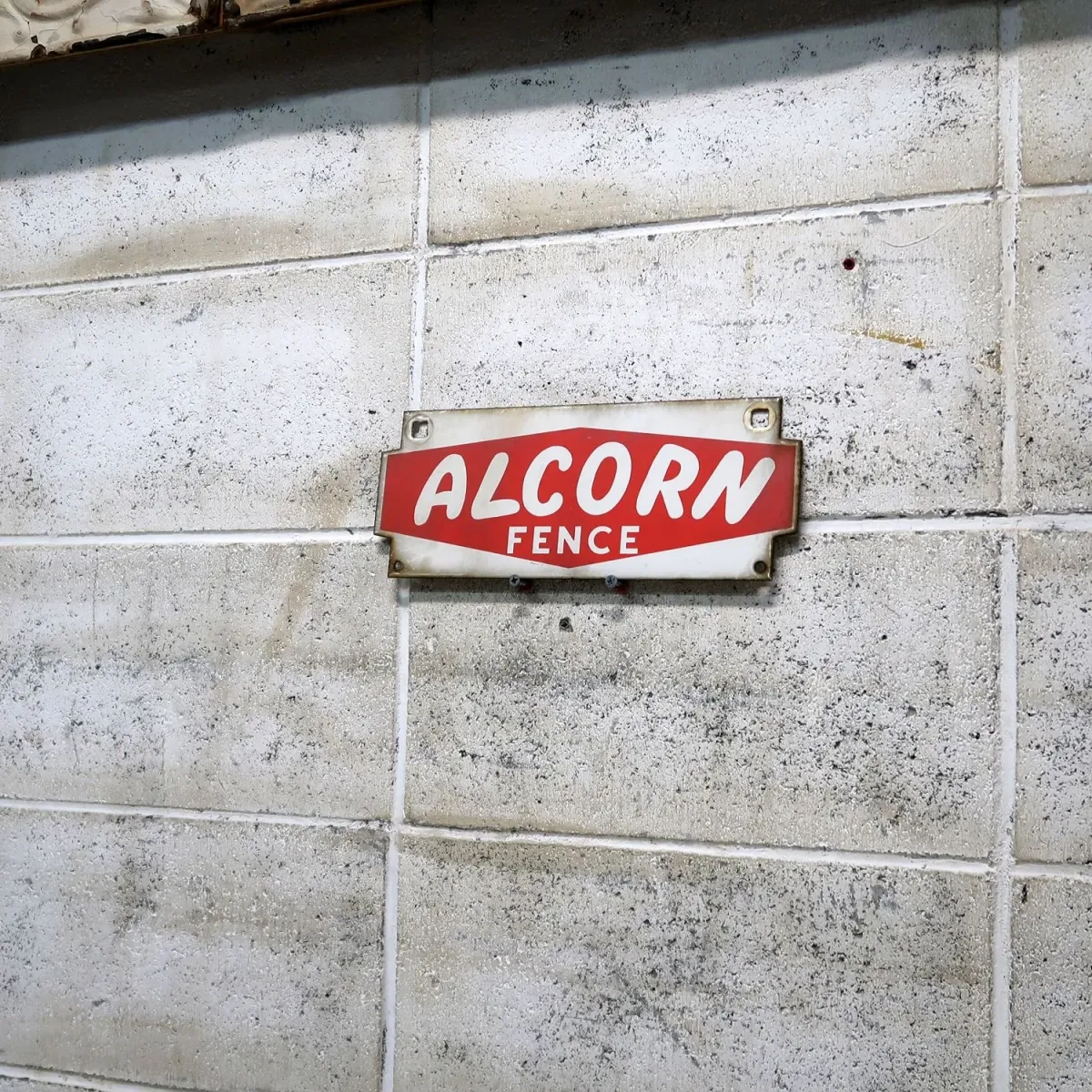 ALCORN FENCE ビンテージ ホーローサイン