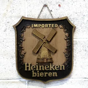 Heineken ビンテージ ウォールサイン