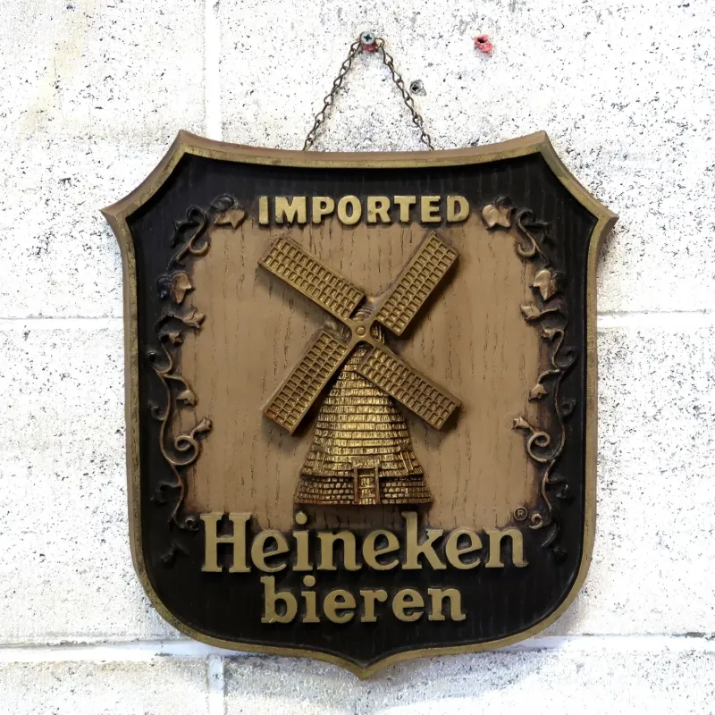 Heineken ビンテージ ウォールサイン
