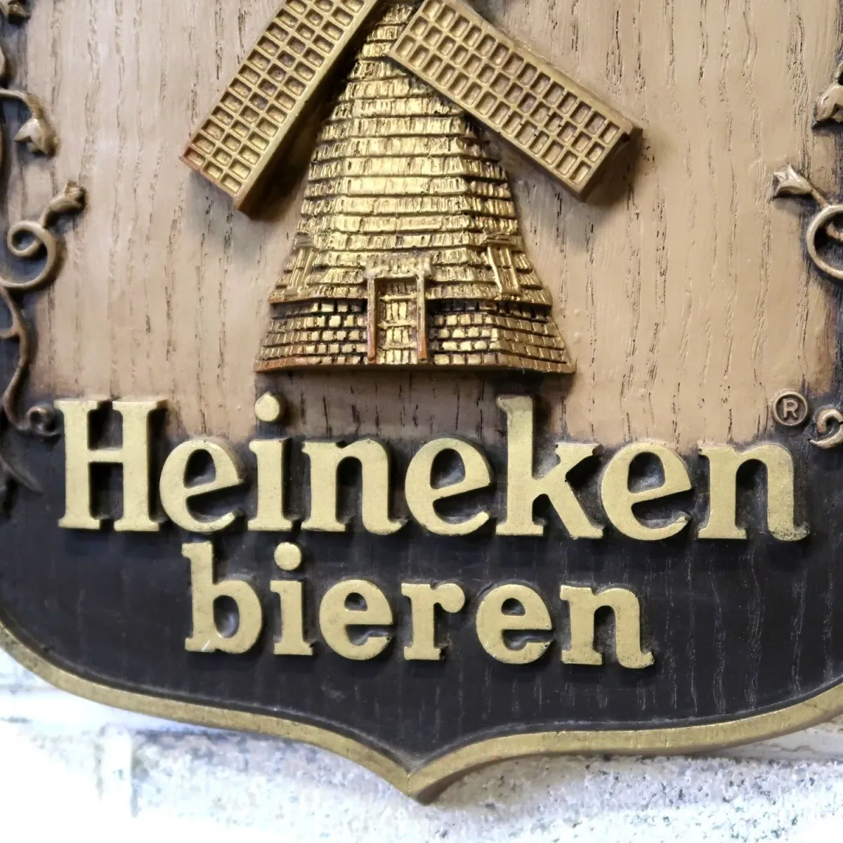 Heineken ビンテージ ウォールサイン