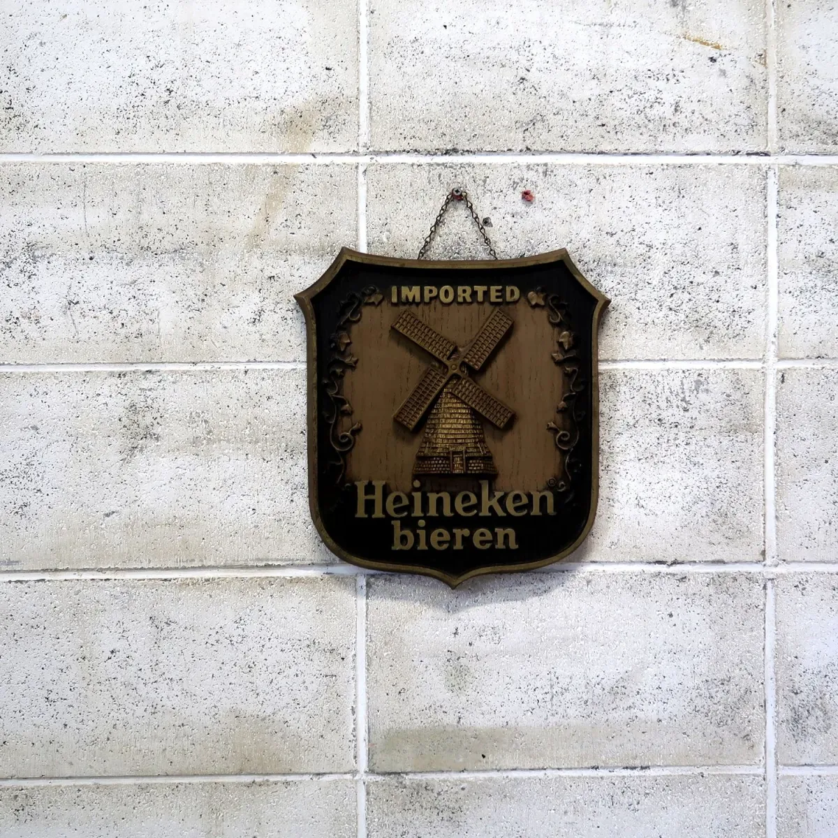 Heineken ビンテージ ウォールサイン